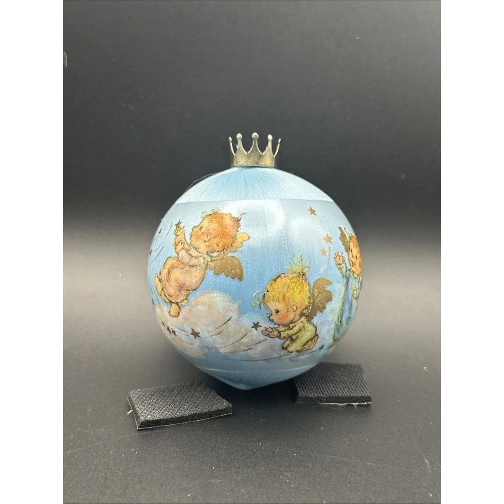 Vtg 1984 Hallmark Unbreakable Satin Ornament 